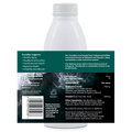 Superdose Fucoidan 750mg 450ml bottle – label. Undaria pinnatifida is a researched fucoidan showing powerful longevity benefits for the people of Okinawa.